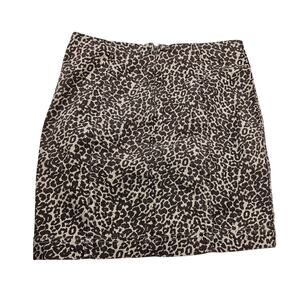 NWT free people midi pencil skirt leapord chic career casual sz 0 XS strerch NEW